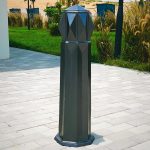 Cast aluminum bollard